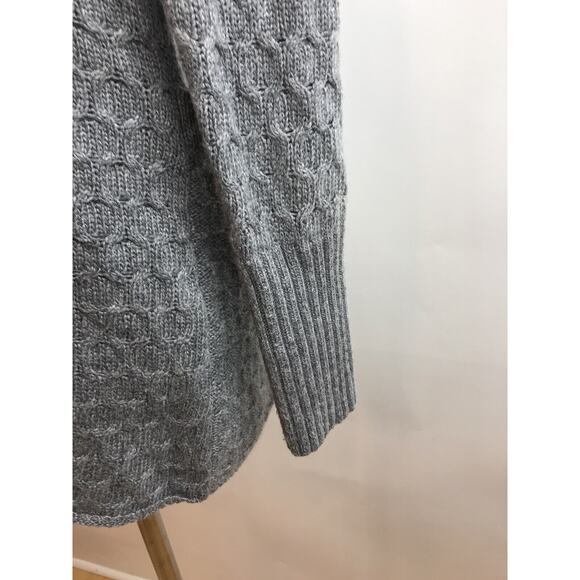 Brixon Ivy gray open Front knit Cardigan Sweater Angora Cashmere Blend Medium - Picture 8 of 9